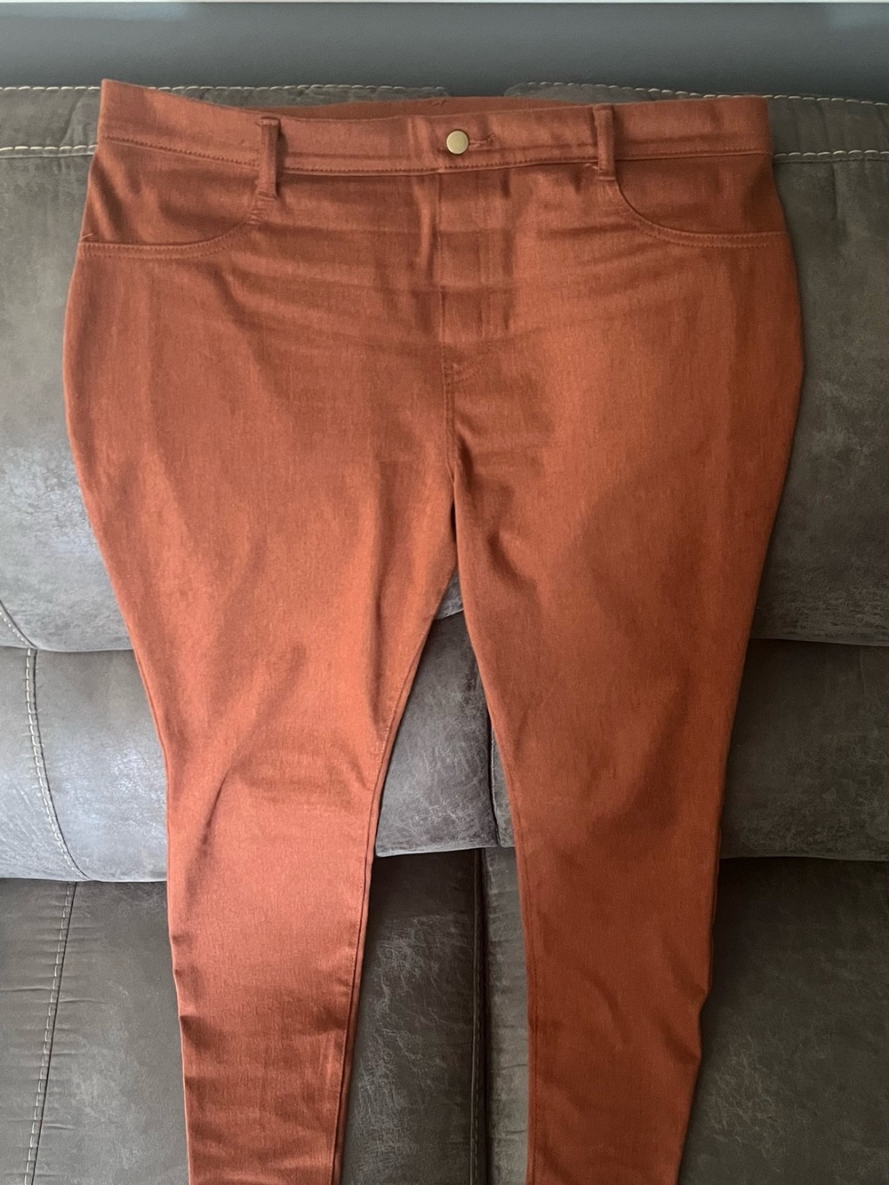 Time and Tru Rust Stretch Skinny Pants